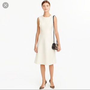 JCrew double serge wool A line Dress